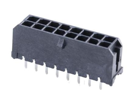 430451627 Molex 43045 Series Vertical Through Hole PCB Header, 16 Contact(s), 3 mm Pitch, 2 Row, Shrouded