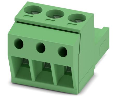1765784 Phoenix Contact, 5mm Pitch, MSTBP 2.5/ 3-ST, 3 Way, Pluggable Terminal Block, Plug, Screw Termination,