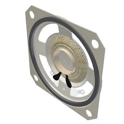 AS05008MS-R PUI Audio 1.5W Miniature Speaker 50.5mm Dia. , 50.5 x 50.5 x 12mm