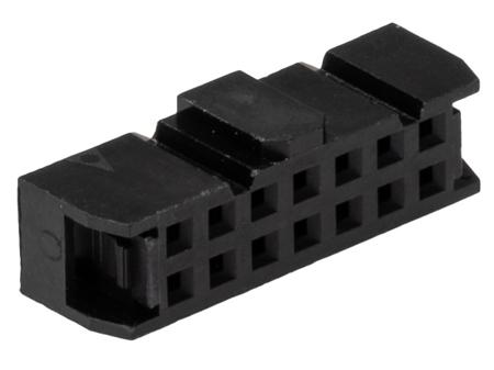 642-4963 RS Pro 304 Series 2.54mm Pitch Right Angle Cable Mount IDC Connector, Socket, 14 Way, 2 Row