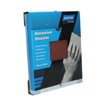 63642531780 Norton 100 Grit Medium Abrasive Sheet, 28mm x