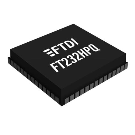 FT232HPQ-TRAY FTDI Chip , USB Controller, 12Mbps, USB 2.0, 3.3 V, 56-Pin QFN 56