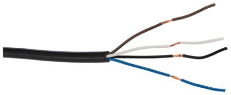 XS2F-LM12PVC4A2M Omron, XS2F/XS3F/XS5F/W/C, XW3D, Y92E Series, Right Angled Socket to Unterminated Connector, 4 Core 2m Cable
