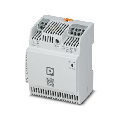 1285035 Phoenix Contact 250V Input DIN Rail Uninterruptible Power Supply (120W), STEP3-PS/1AC/48DC/2.5/PT