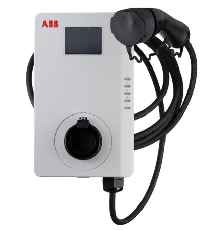 6AGC085386 ABB  Single Phase 7kW EV Charging Point, 184 → 276V ac O/P, 32A O/P Type 2
