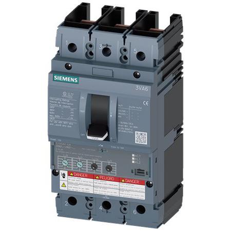 3VA6140-8HN31-2AA0 Siemens, Sentron MCCB Molded Case Circuit Breaker 3P 40A, Breaking Capacity 2.5 kA
