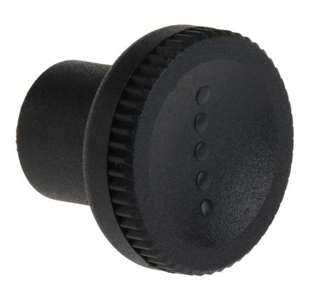 448-8836 RS Pro Black Polymer Knob, M5 x 10