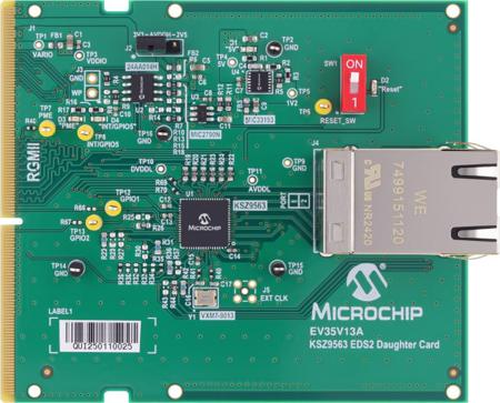 EV35V13A Microchip KSZ Ethernet Evaluation Kit for Microchip KSZ9563 25MHz