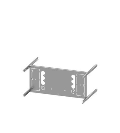 8PQ6000-8BA26 Siemens Grey 4 Gang Mounting Plate Sheet Steel Mounting Plate