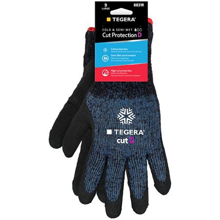8831R-12 Tegera TEGERA Black, Blue Acrylic, CRF Technology, HPPE, Polyester, Stainless Steel Fibre Yarn Cold Resistant Work