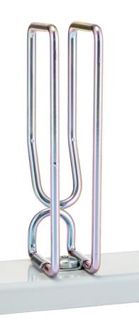 7257035 19-inch Cable Panel, 1U, Grey, Steel