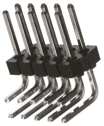 90122-0125 Molex C-GRID III 90122, 2.54mm Pitch, 10 Way, 2 Row, Right Angle Pin Header, Through Hole
