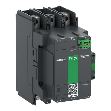 LC1G150EHES207N TeSys LC1G Contactor, 460 V Coil, 3-Pole, 275 A, 7.8, NO/NC, 460 V