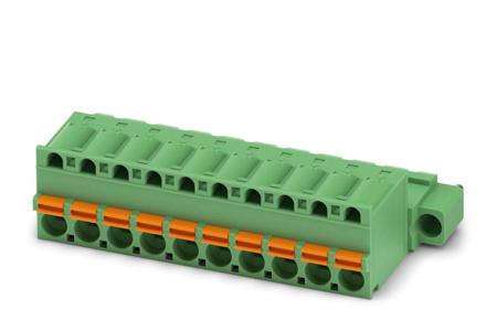 1873582 Phoenix Contact, 5.08mm Pitch, FKIC 2.5/10-STF-5.08, 10 Way, , Pluggable Terminal Block, Inverted Plug, Cable Mount,