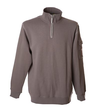 987101-M-GREY JRC 987101 Grey 35% Cotton, 65% Polyester Sweat Shirt M