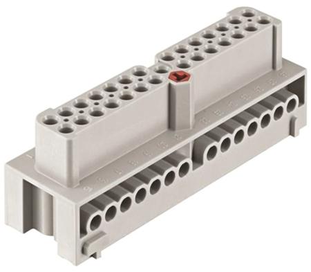 19410282701 HARTING Heavy Duty Power Connector Insert, 16A, Female, Han-Eco Series, 28 Contacts