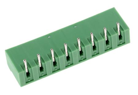 1757307 Phoenix Contact, 5.08mm Pitch, COMBICON MSTBA, 8 Way, Right Angle, Pluggable Terminal Block, Header, Solder