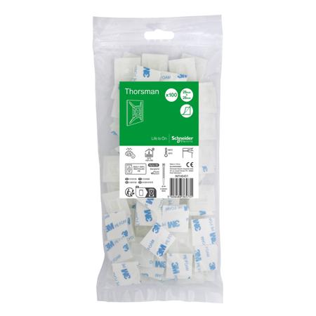 IMT46451 Schneider Electric Cable Tie, Self-adhesive Base, 28mm x 28 mm, Clear Polyamide, Pk-1
