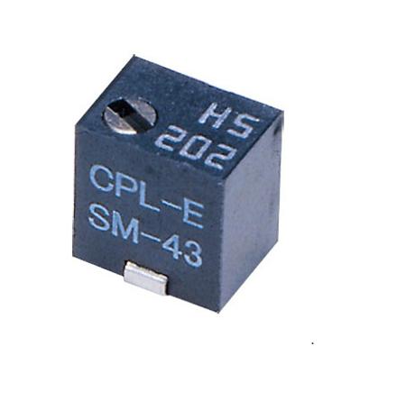 SM-43TW103 SMD Trimmer Potentiometer 0.25W Top Adjust Nidec Components