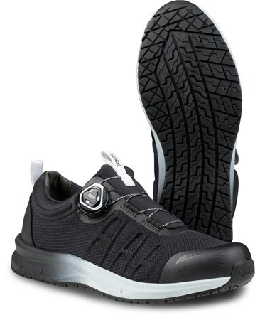 5382-44 Jalas 5382 Unisex Black, White Safety Shoes, UK 10, EU 44