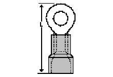 19067-0067 Molex Insulated Ring Terminal, M4 Stud Size