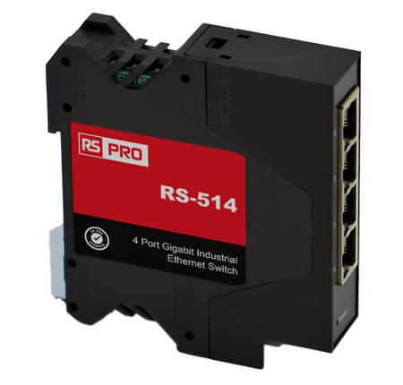 275-5834 RS PRO Industrial Ethernet Switch, 4 RJ45 Ports