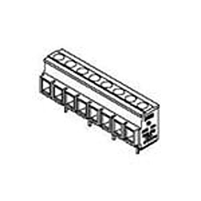 39960-8208 Molex, 8mm Pitch, 39537, 8 Way, Horizontal, Pluggable Terminal Block, PCB Mount,