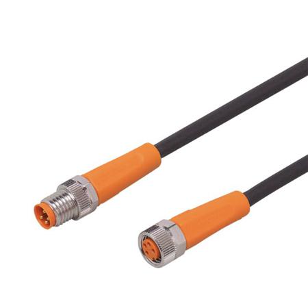 EVCA51 ifm electronic Male 4 way M8 to Female 4 way M8 Communication Cable, 10 m