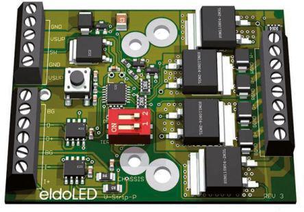 VSP40451 eldoLED V-Strip 4-channel Light Controller, 12 → 28 V dc