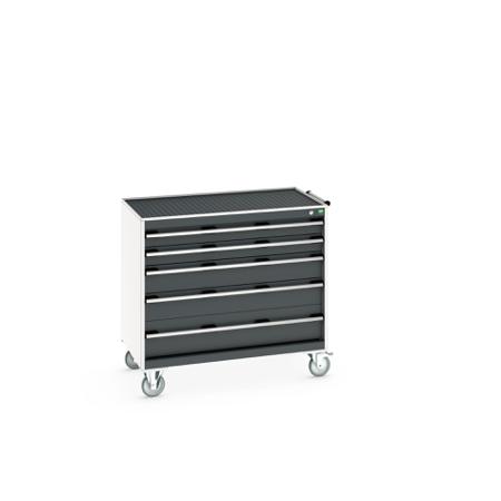 40402075-19V Bott, 5 Drawer Sheet Steel Floor Standing Storage Cabinet, 1050 X 650 X 985mm