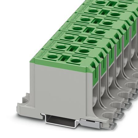 1086468 Phoenix Contact  UBAL Series Green, 50mm², Single-Level, Screw Termination