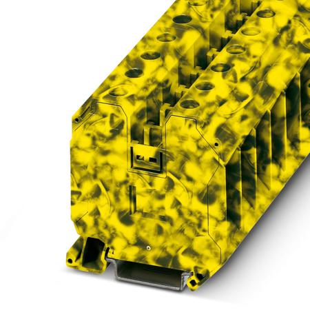 3047676 Phoenix Contact  UT 35-FE Series Black, Yellow, Single-Level, Screw Termination