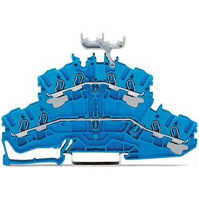 2002-2434 WAGO TOPJOB S Series Double Level Terminal Block, 2.5mm², 2-Level, Push In Termination, ATEX, CSA, IECEx