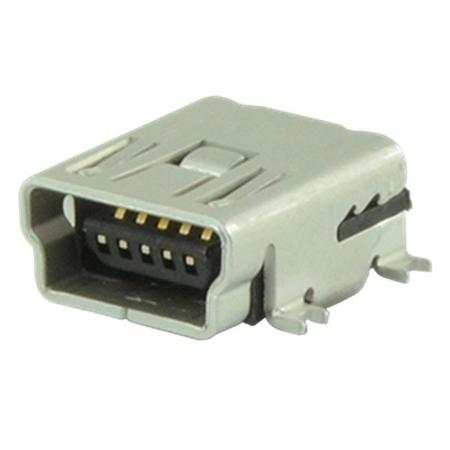 UJ2-MBH-1-SMT-TR Same Sky Horizontal, SMT Type Mini B Type 2 USB Connector