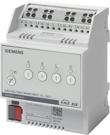 5WG1263-1DB31 Siemens N 263 Series Input Module for Use with Knx Systems, Digital, 24 V dc