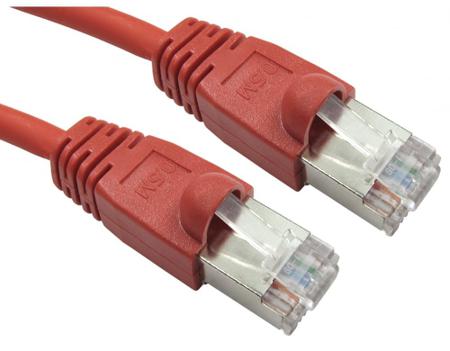 286-3260 RS PRO, 15m Cat6, Red RJ45 to Male RJ45 Male, FTP Shielded, Terminated LSZH Sheath