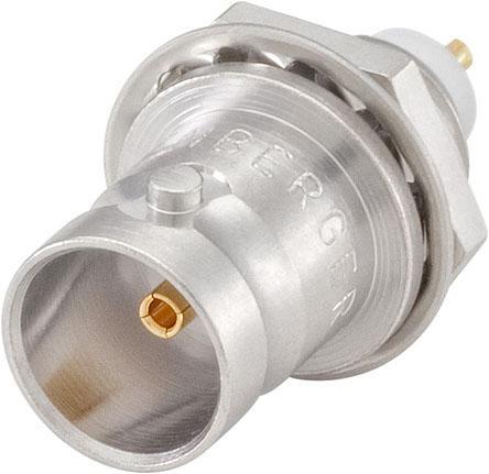 71K504-200N5 Rosenberger, Jack Panel Mount BNC Connector, 75Ω, Solder Termination, Straight Body