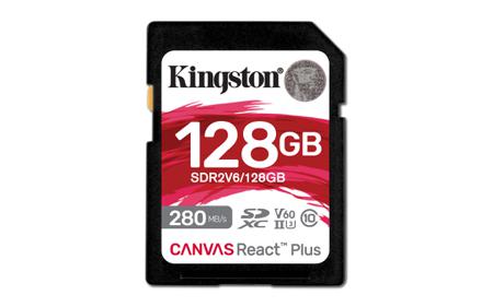 SDR2V6/128GB Kingston 128 GB SDXC SD Card, Class 10, U3, UHS-II, V60