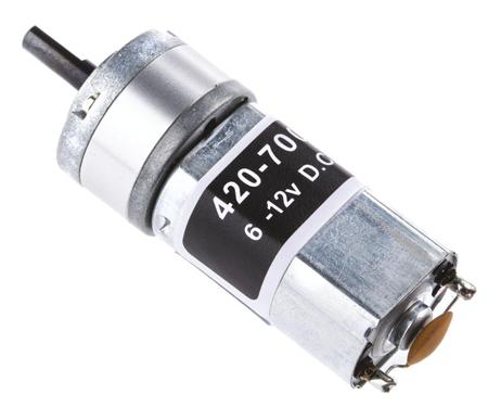 420-700 RS Pro, 12 V, 6 → 12 V dc, 246 gcm, Brushed DC Geared Motor, Output Speed 1675 rpm