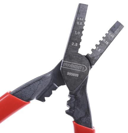 985899 Facom Cable Crimper, 140mm, 2.5 mm²