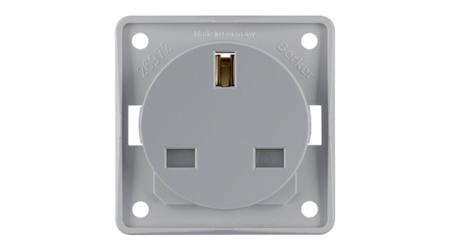 962622506 Berker 926 Grey Plug Socket, 13A, BS 1363