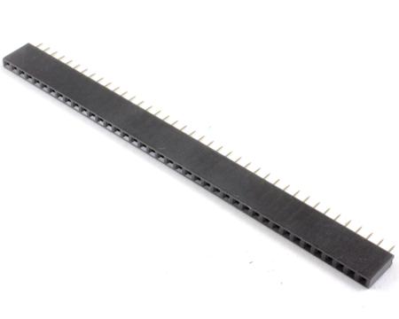 HDR100IMP40F-G-V-TH CHIPQUIK HDR100IMP40 Series Vertical PCB PCB Header, 40 Contact(s), 2.54 mm Pitch, 1 Row, Shrouded