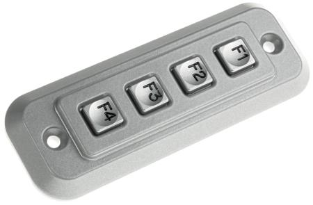 1K042102 Storm IP65 4 Key Die Cast Zinc Keypad