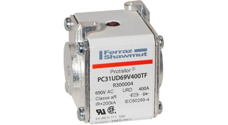 R300004 Mersen 400A size 31 FF Square Body Fuse, aR, 700V