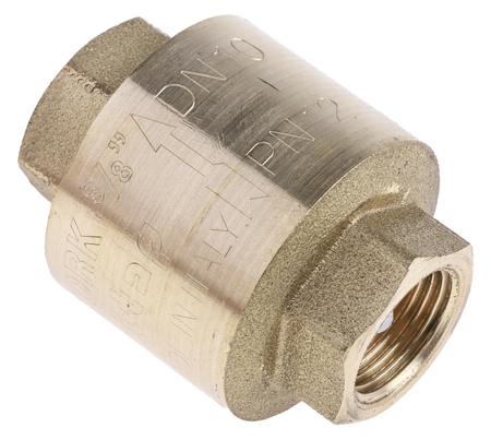 486-170 RS PRO Brass Single Check Valve, BSPP 3/8in, 12 bar