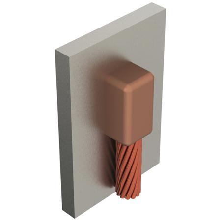 VBCY2 nVent ERICO Cadweld Graphite Cable Joint Connector Block, Straight Joint Type , 35mm²