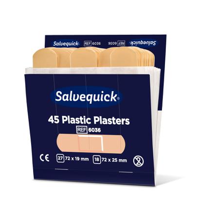 6036 Cederroth Plastic Beige Plasters Plaster (Complete Refill Set), 6 x 45 Per Package 72mm