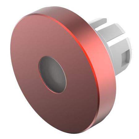 61-9841.2A Indicator Lens Round Style, Red, 19.7 diameter