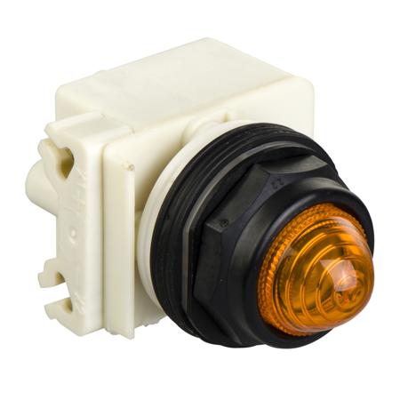 9001SKP35LYA9 Schneider Electric, 9001SK, Panel Mount Amber LED Pilot Light, 30mm Cutout, IP66, Round, 28V