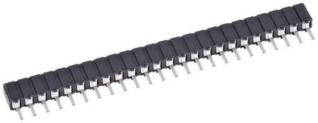 CES-124-01-T-S Samtec CES Series 2.54mm Pitch 24 Way 1 Row Straight PCB Socket, Through Hole, Through Hole Termination